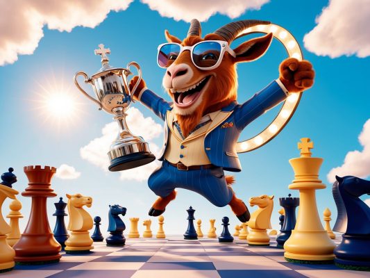 Default_A_lush_3D_render_of_Happy_Cool_Brown_Goat_a_charismati_4